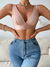 Solid Color Comfortable Bra With Wide Straps